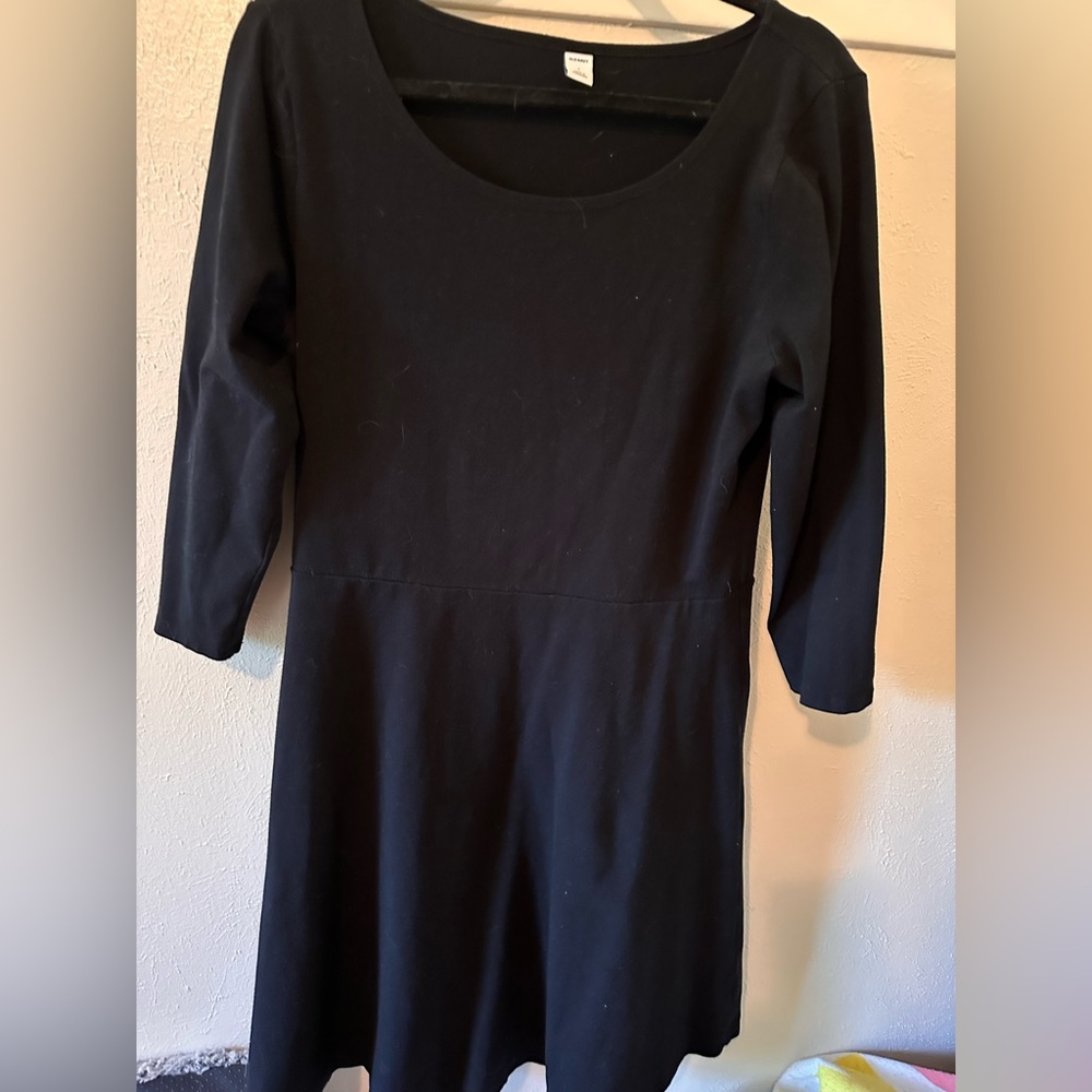 Perfect black dress with sleeves for work or business casual event
